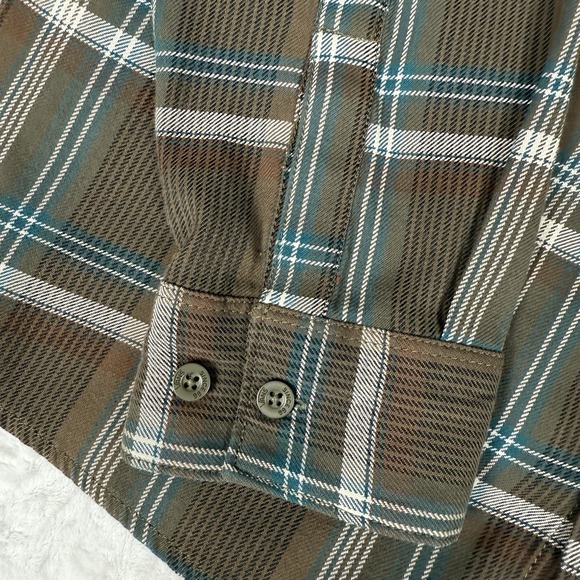 VANS Shirt Mens Sz XL Flannel Plaid Light Button Down Off the Wall - Picture 5 of 14